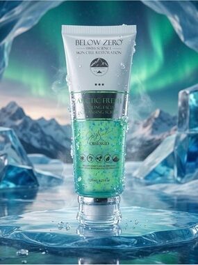 Below Zero Arctic Fresh Cooling Facial Cleansing Scrub ~ Retail $150